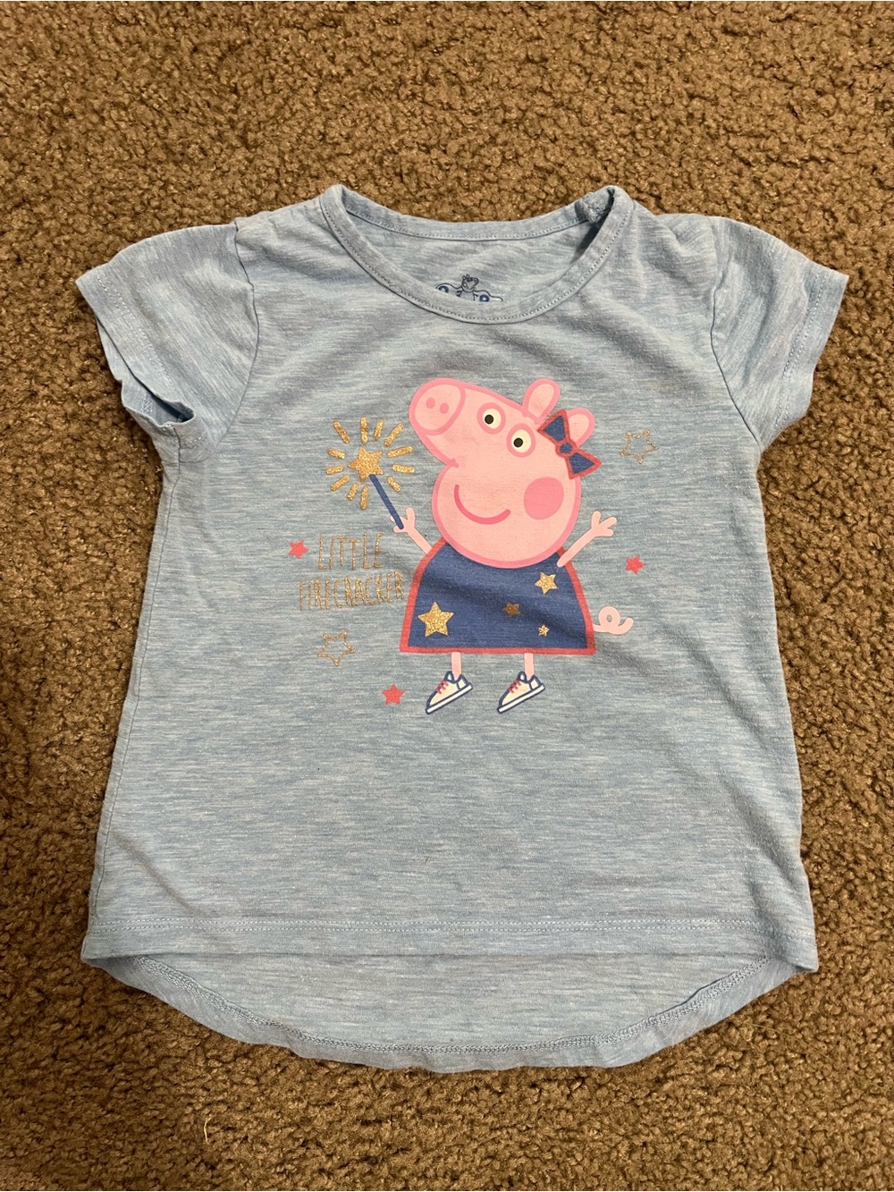 Peppa Pig Light Blue Graphic Tee for Kids size 3T
